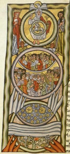 Hildegarde bingen abbaye sainte hildegarde eibingen enluminure scivias 3 moy